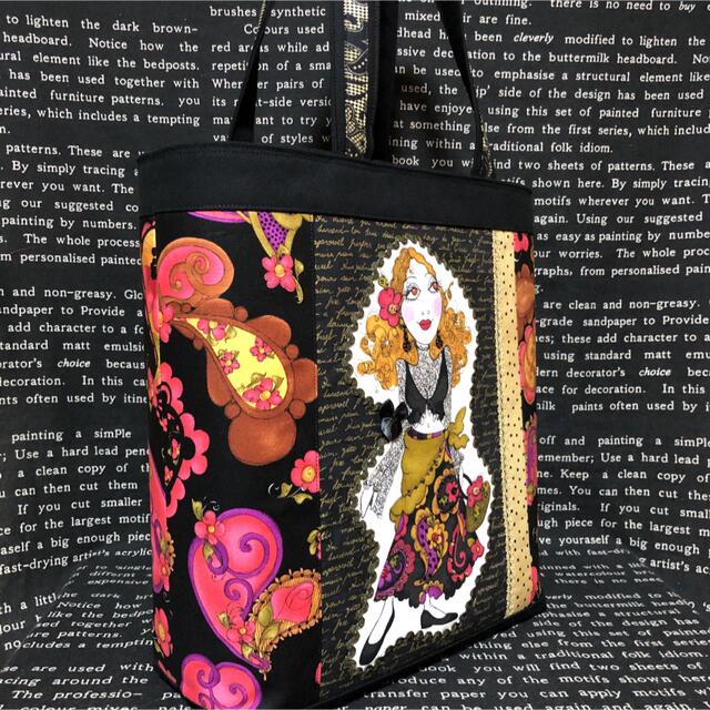 ロラライハリス♡ ハンドメイド 大きなトートバック ロラライハリス♡ ハンドメイド 大きなトートバック