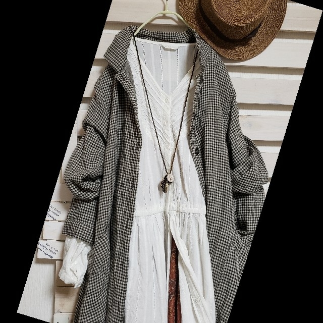 SUNVALLEY(サンバレー)の男兄弟の母様❤SUNVALLEY/ Wガーゼ素材 春からの羽織り レディースのジャケット/アウター(その他)の商品写真