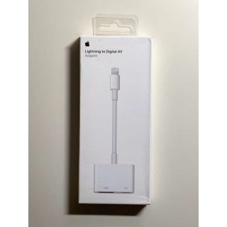 アップル(Apple)の【美品】純正 Lightning - Digital AV アダプタ(映像用ケーブル)