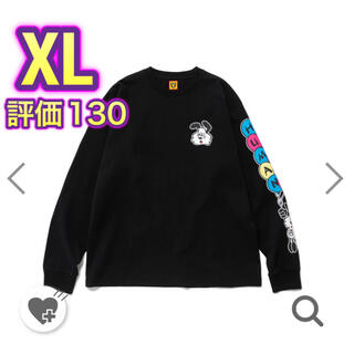 ジーディーシー(GDC)のヒューマンメイド HUMANMADE VICK ロンT ブラック XL(Tシャツ/カットソー(七分/長袖))