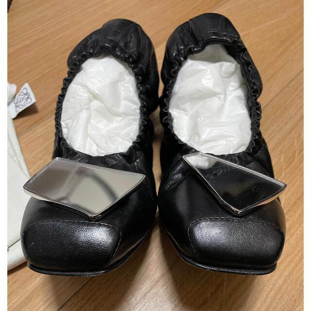 LOEWE ビジューフラットバレリーナ-