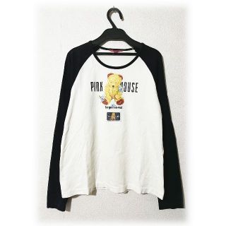 ピンクハウス(PINK HOUSE)のPINKHOUSE ピンクハウス くまちゃん 長袖 カットソー テディベア L (Tシャツ(長袖/七分))