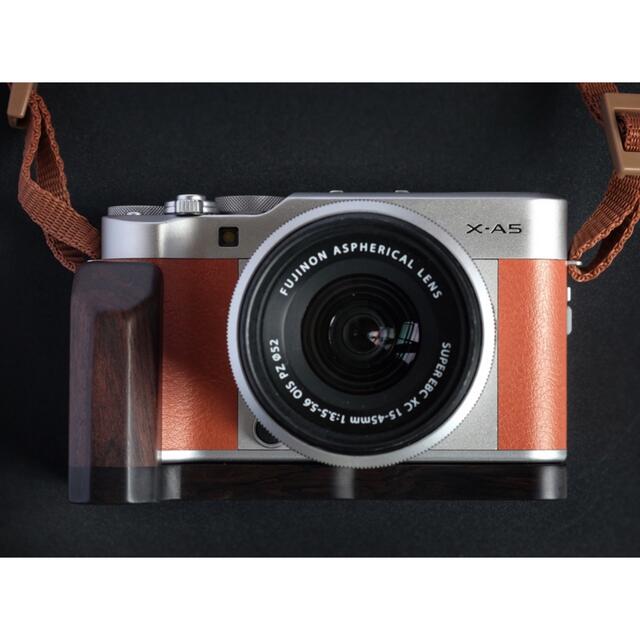 FUJIFILM フジフイルム XA5用 ハンドグリップ（黒檀/エボニー) 3