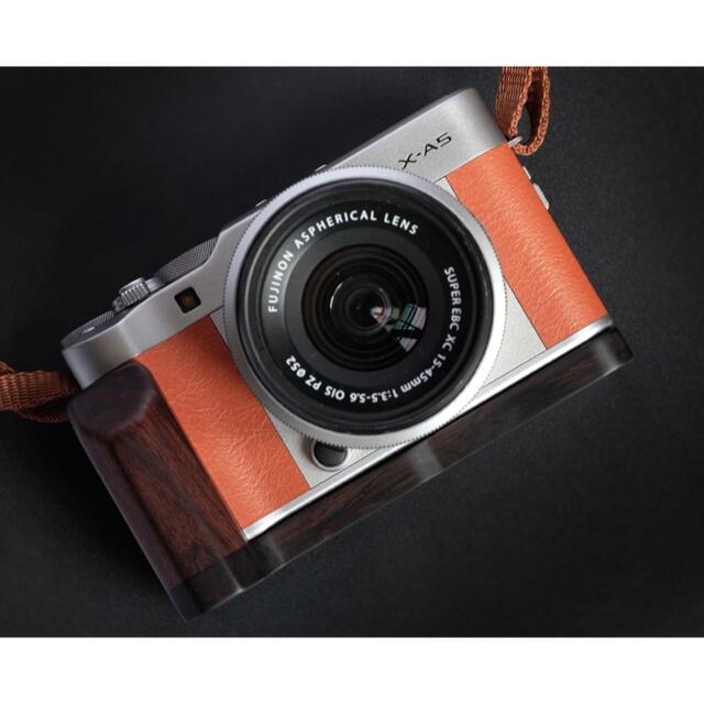 FUJIFILM フジフイルム XA5用 ハンドグリップ（黒檀/エボニー) 4