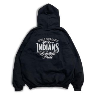 ネイバーフッド(NEIGHBORHOOD)の送料無料 TOKYO INDIANS HOODIE BLACK L(パーカー)