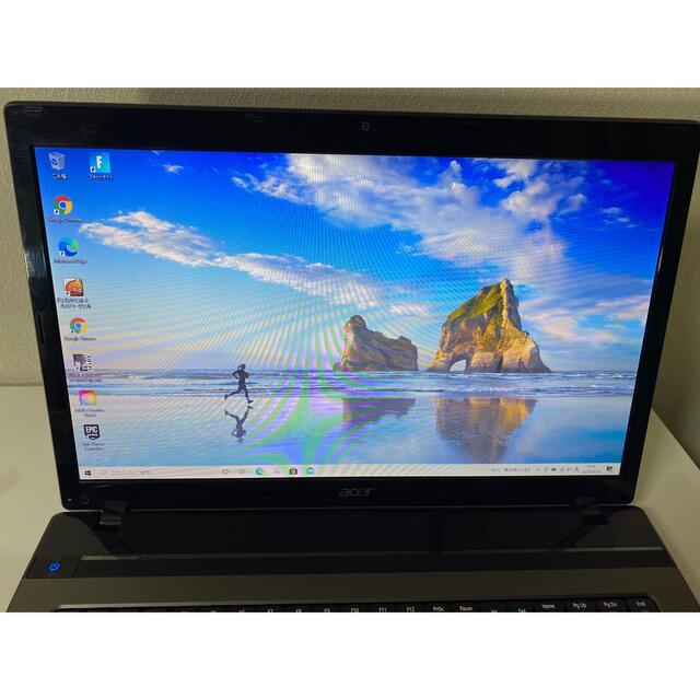 Acer(エイサー)のcore-i7搭載高性能大画面ノートPC windows11 SSD爆速起動 スマホ/家電/カメラのPC/タブレット(ノートPC)の商品写真
