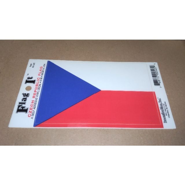 other(アザー)の新品 亡きチェコスロバキア国旗 ステッカー シール 旅行トランク/スーツケースに エンタメ/ホビーのコレクション(印刷物)の商品写真