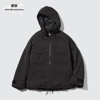 ホワイトマウンテニアリング(WHITE MOUNTAINEERING)のホワイトマウンテニアリング　ハイブリッドダウンオーバーサイズパーカ　L(ミリタリージャケット)