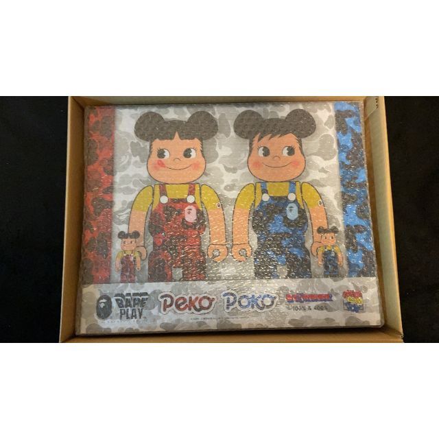 BAPE ペコちゃん & ポコちゃん × BE@RBRICK 100% 400% その他 BAPE ペコちゃん & ポコちゃん × BE@RBRICK 100% 400% その他