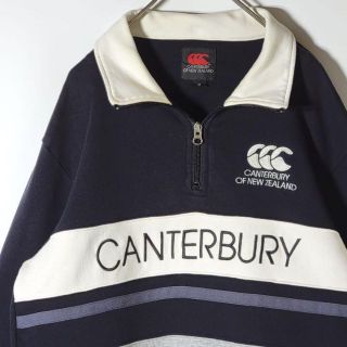 数量限定】 カンタベリー CANTERBURY ハーフジップスウェット 濃グレー 数量限定】 カンタベリー CANTERBURY ハーフジップスウェット 濃グレー
