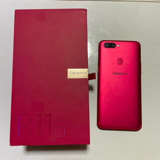 オッポ(OPPO)のOPPO SIMフリースマートフォン R11S RED(スマートフォン本体)