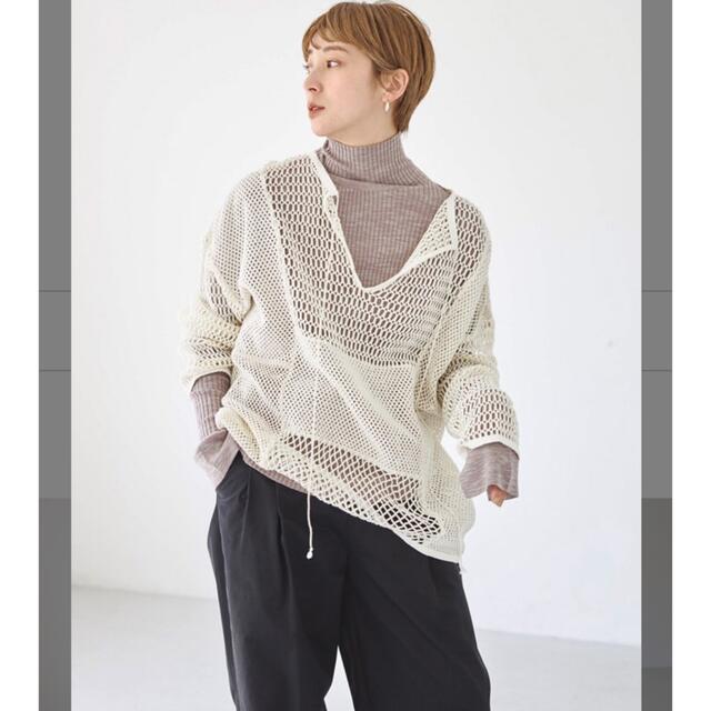 TODAYFUL(トゥデイフル)のtodayful Patchwork Mesh Tops レディースのトップス(カットソー(長袖/七分))の商品写真