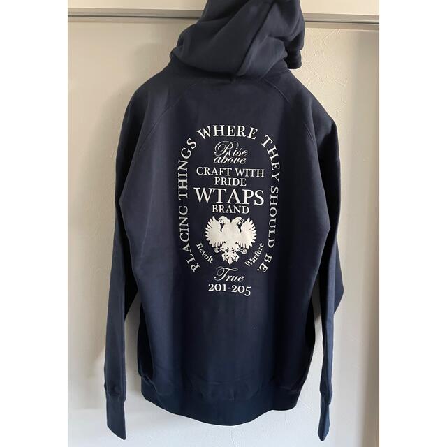 パーカーWTAPS HERALDRY 希少 新品未使用フルジップパーカー紺LBULINK