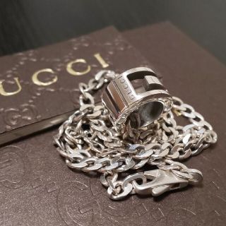 Gucci - GUCCI カットアウト G リング ネックレスの通販 by みさ's