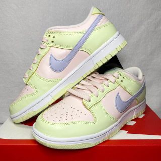 ナイキ(NIKE)のNIKE WMNS DUNK LOW ナイキ  ダンク ロー ピンク/イエロー(スニーカー)