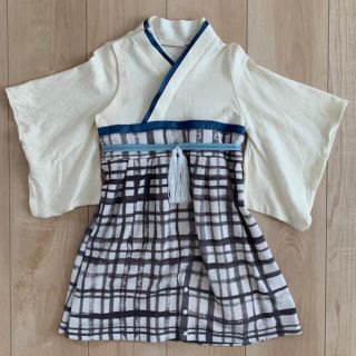 【あき様専用】スウィートマミー　袴ロンパース　90(和服/着物)