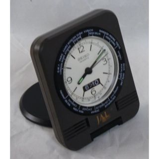 セイコー(SEIKO)のJALロゴ入り SEIKO Travel Clock 非売品(旅行用品)