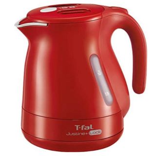 ティファール(T-fal)のティファール 電気ケトル 1.0L ジャスティン・プラス ロック レッド (電気ケトル)