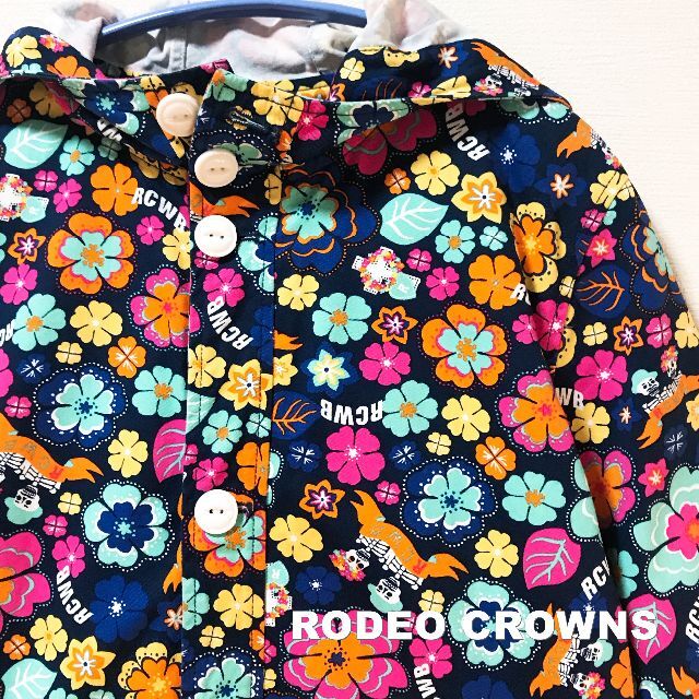 RODEO CROWNS(ロデオクラウンズ)の【RODEO CROWNS】フラワーSkeleton ワークシャツ パーカー レディースのトップス(パーカー)の商品写真