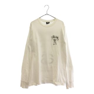 ステューシー(STUSSY)のSTUSSY ステューシー ワールドツアー ロゴプリント ロングTシャツ ホワイト(Tシャツ/カットソー(半袖/袖なし))