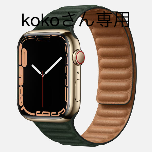 Apple Watch 7 Gold Stainless Steel Case時計