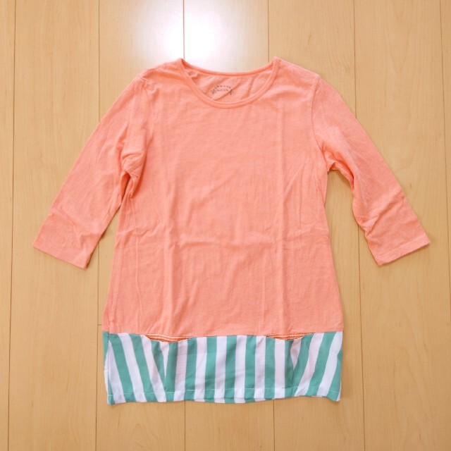 UNICA(ユニカ)の【unica】7分袖チュニックTシャツ 140 キッズ/ベビー/マタニティのキッズ服女の子用(90cm~)(Tシャツ/カットソー)の商品写真