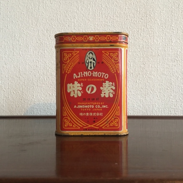 味の素 ヴィンテージ レトロ 缶 昭和 コレクター 骨董 古道具 400gの