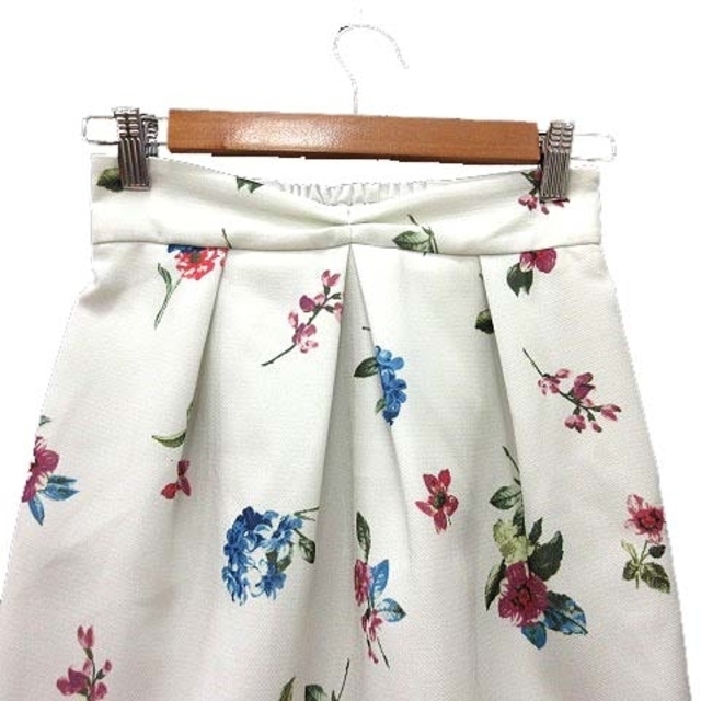 Rirandture(リランドチュール)のリランドチュール Rirandture タイトスカート ミニ 花柄 1 白 レディースのスカート(ミニスカート)の商品写真