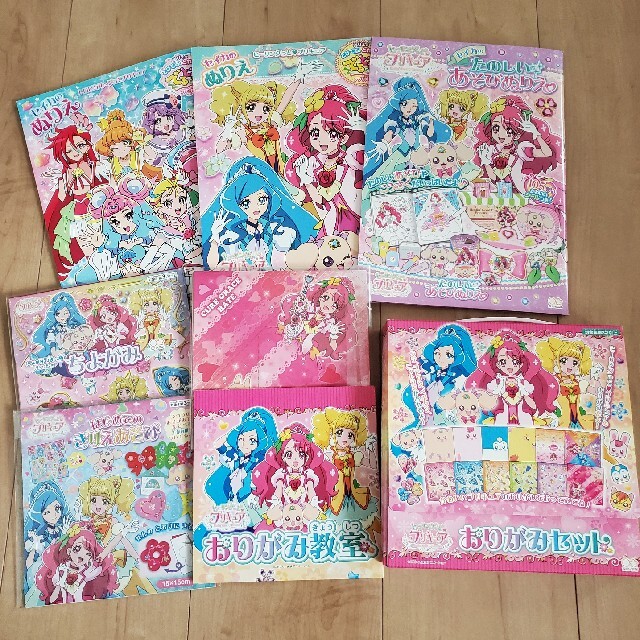 最終値下❢❢ プリキュア ぬりえ&おりがみセット エンタメ/ホビーのおもちゃ/ぬいぐるみ(キャラクターグッズ)の商品写真