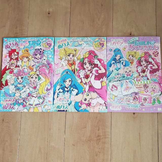 最終値下❢❢ プリキュア ぬりえ&おりがみセット エンタメ/ホビーのおもちゃ/ぬいぐるみ(キャラクターグッズ)の商品写真