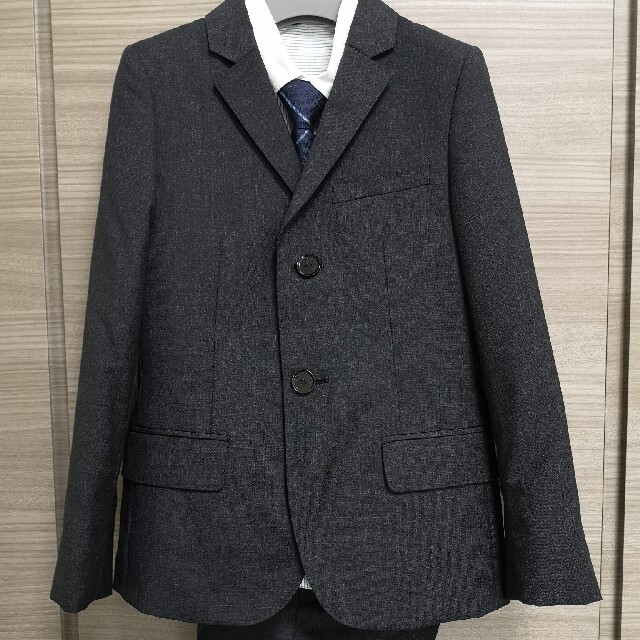 キッズ服男の子用(90cm~)美品！バーバリーのスーツセット　120～128☆キッズ入学式卒園式