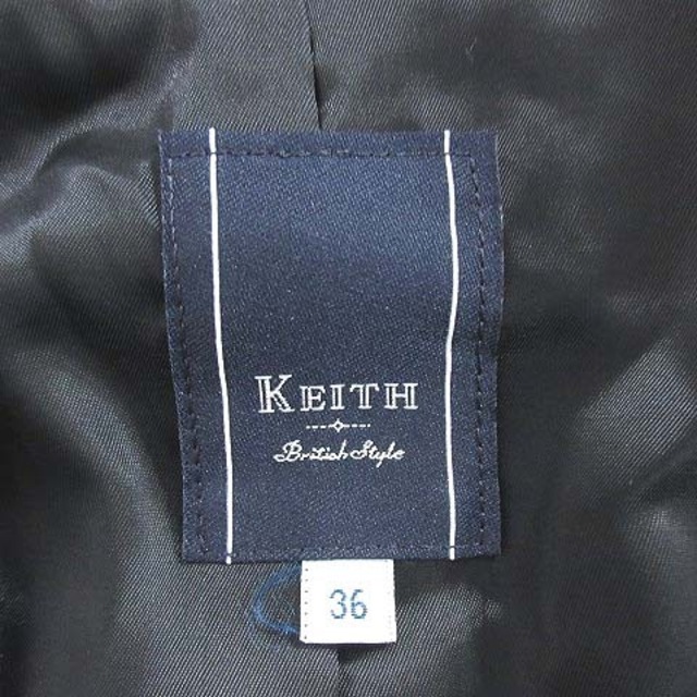 KEITH(キース)のキース テーラードジャケット シングル 総裏地 ウール 36 黒 ブラック レディースのジャケット/アウター(その他)の商品写真