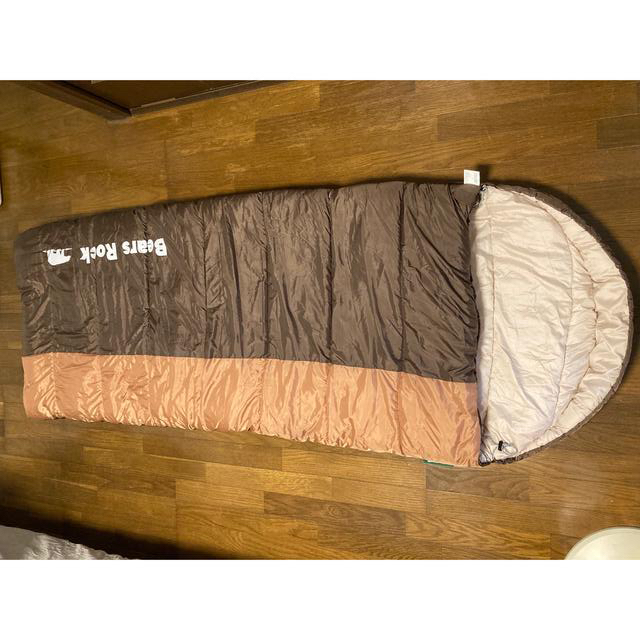 ベアーズロック　寝袋 封筒型 -15度　モカライン スポーツ/アウトドアのアウトドア(寝袋/寝具)の商品写真