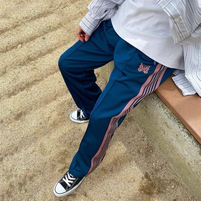 優先配送 トラックパンツ 総柄 アロー グリーン Needles トラック