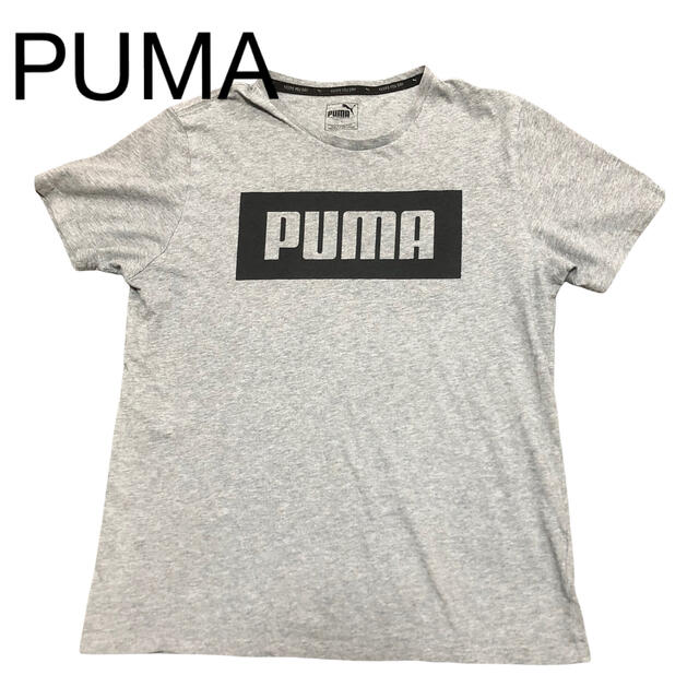 PUMA(プーマ)のPUMA  Tシャツ　グレー　メンズ　ロゴプリント スポーツウェア メンズのトップス(Tシャツ/カットソー(半袖/袖なし))の商品写真