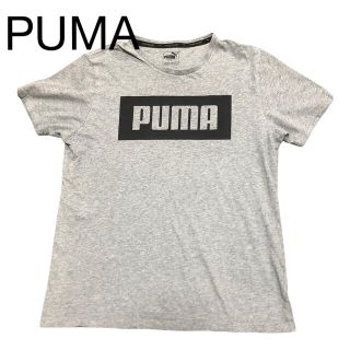 プーマ(PUMA)のPUMA  Tシャツ　グレー　メンズ　ロゴプリント スポーツウェア(Tシャツ/カットソー(半袖/袖なし))