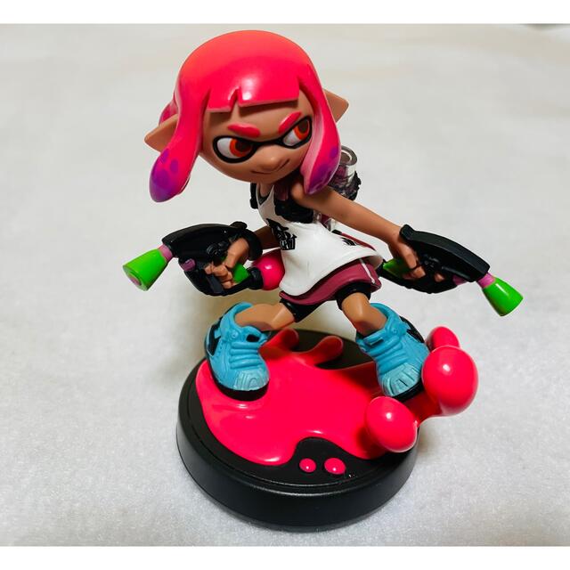 任天堂 - ☆美品☆ amiibo アミーボ ガール ネオンピンクスプラ