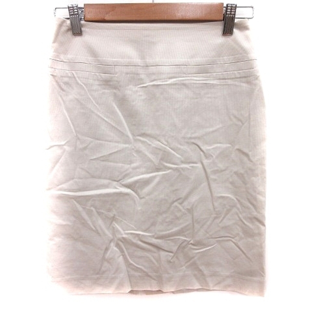 INED(イネド)のイネド INED スカート タイト ひざ丈 麻混 リネン混 7 ベージュ レディースのスカート(ひざ丈スカート)の商品写真
