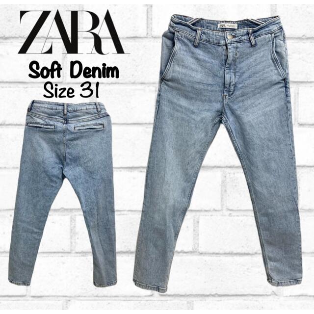 ZARA(ザラ)のZARA  MAN ザラ ソフトデニムパンツ ケミカルウォッシュ ジョガーパンツ メンズのパンツ(デニム/ジーンズ)の商品写真