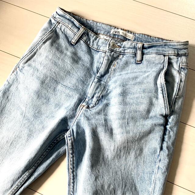 ZARA(ザラ)のZARA  MAN ザラ ソフトデニムパンツ ケミカルウォッシュ ジョガーパンツ メンズのパンツ(デニム/ジーンズ)の商品写真