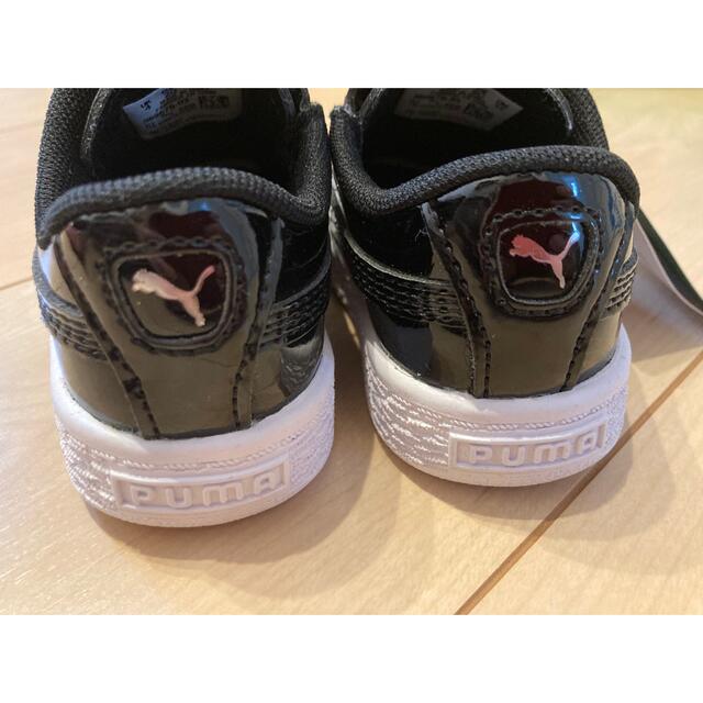 PUMA(プーマ)のPUMA プーマ　Kinder Fit 黒　エナメル　ベビーシューズ　13cm キッズ/ベビー/マタニティのベビー靴/シューズ(~14cm)(スニーカー)の商品写真