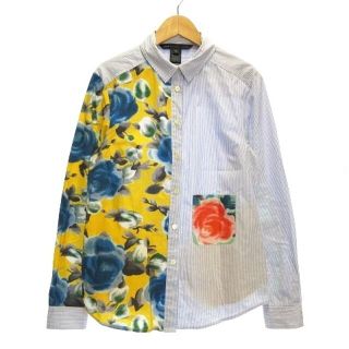 マークバイマークジェイコブス(MARC BY MARC JACOBS)のマークバイマークジェイコブス シャツ 長袖 ステンカラー 花柄 ストライプ XS(シャツ/ブラウス(長袖/七分))