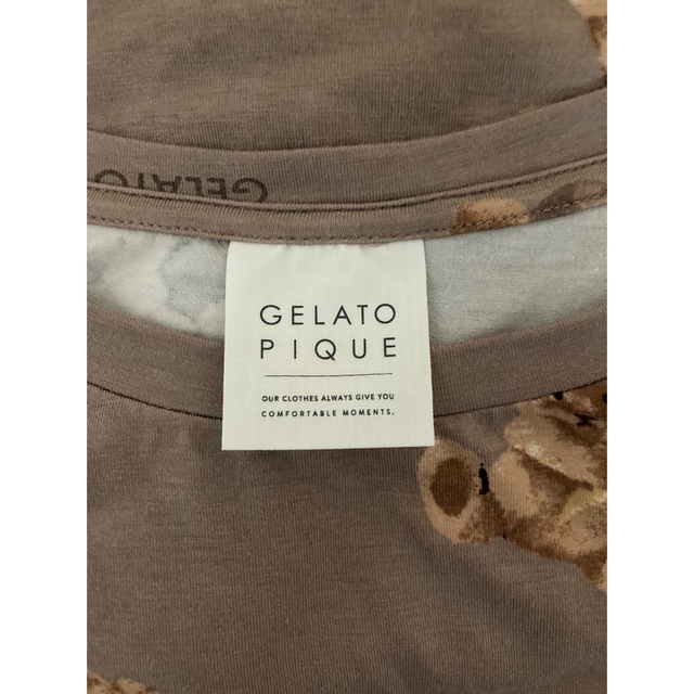 gelato pique(ジェラートピケ)のジェラートベアモチーフTシャツ ジェラートベアモチーフロングパンツ レディースのルームウェア/パジャマ(パジャマ)の商品写真