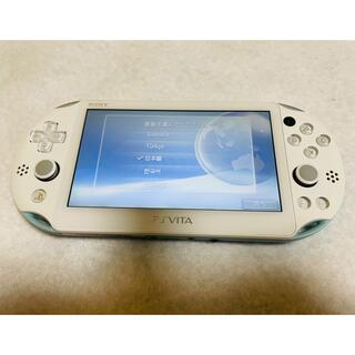 プレイステーションヴィータ(PlayStation Vita)のPSVita PCH-2000 ZA14 本体 ライトブルーホワイト 動作良好(家庭用ゲーム機本体)