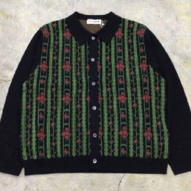 カーディガンTTT MSW | Flower Jacquard knit cardigan