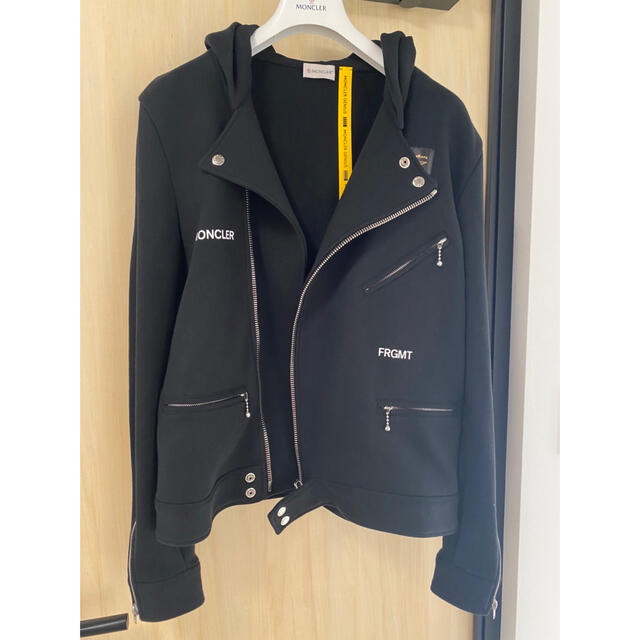 美品 モンクレール MONCLER パーカー 2022年 HOODIE ZIP ジップアップ 裏フリース トップス メンズ M オレンジ