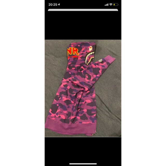 A BATHING APE(アベイシングエイプ)のBAPE シャークパーカー紫(激レア)   メンズのトップス(パーカー)の商品写真