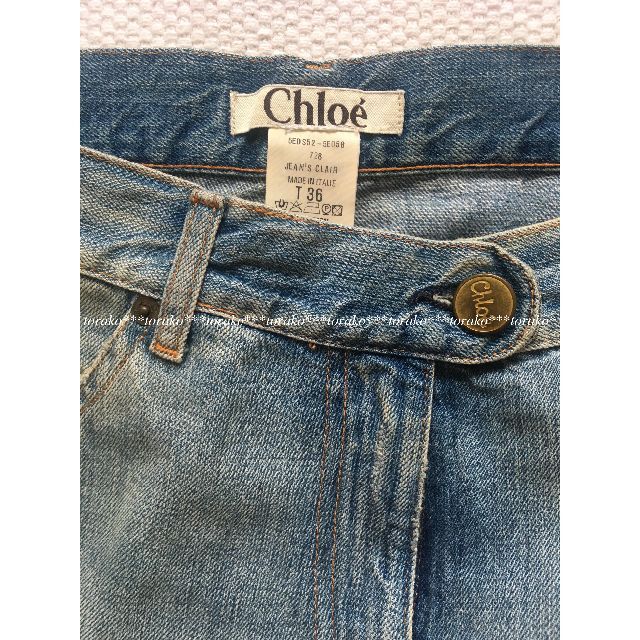 Chloe(クロエ)のChloe クロエ デニム ハーフパンツ 36 レディースのパンツ(デニム/ジーンズ)の商品写真