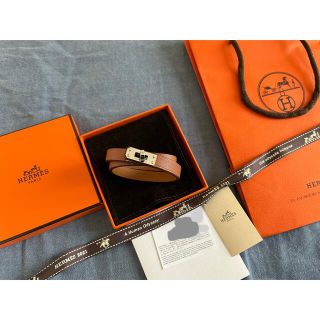 エルメス(Hermes)のエルメス　レザーブレスレット ドゥブルトゥール(ブレスレット/バングル)