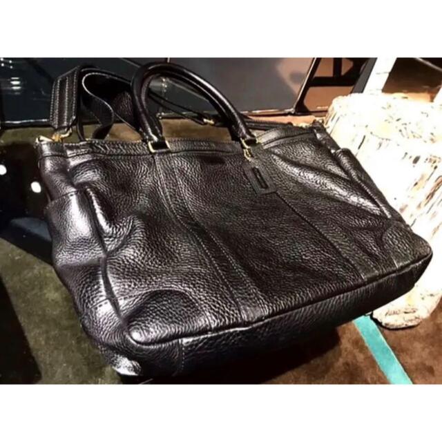 定価9万円 COACH コーチ/鞄 ビジネスバッグ ブリーカー ペブルドレザー